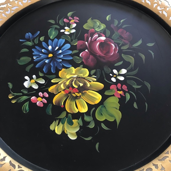 Vintage Toleware Nashco Tray - Picture 4 of 5